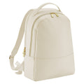Oyster - Front - Bagbase Womens-Ladies Boutique Leather-Look PU Backpack