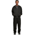 Black - Back - Build Your Brand Mens Ultra Heavyweight Full Zip Hoodie