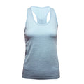 Sky Blue - Front - TriDri Womens-Ladies Multi Sport Melange Seamless 3D Vest