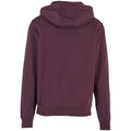 Plum Purple - Back - Build Your Brand Mens Heavyweight Hoodie
