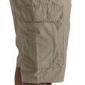 Pebble - Side - Craghoppers Mens Expert Kiwi Long Length Cargo Shorts
