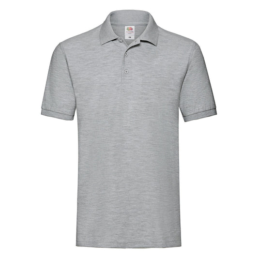 Athletic Heather - Front - Fruit of the Loom Mens Premium Heathered Polo Shirt