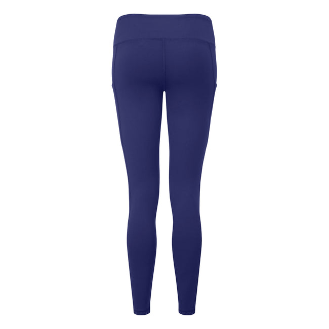 Navy - Back - TriDri Womens-Ladies Acid Wash Performance Recycled Leggings