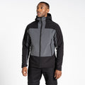 Carbon Grey-Black - Back - Craghoppers Mens Expert Softshell Hooded Active Soft Shell Jacket