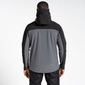 Carbon Grey-Black - Side - Craghoppers Mens Expert Softshell Hooded Active Soft Shell Jacket