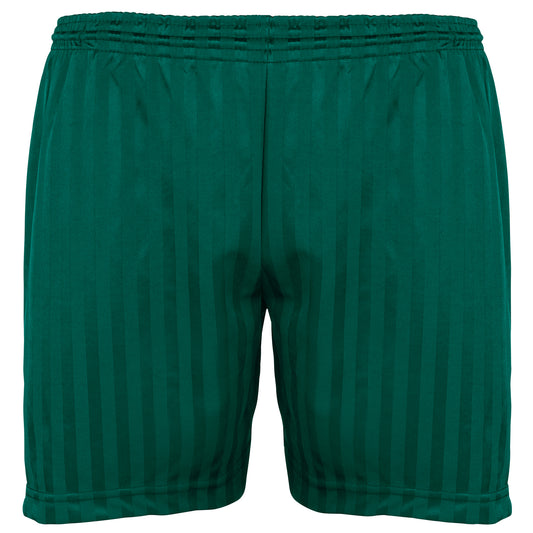 Bottle Green - Front - Maddins Kids Unisex Shadow Stripe Sports Shorts