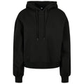 Black - Front - Build Your Brand Womens-Ladies Organic Oversized Hoodie