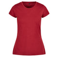 Burgundy - Front - Build Your Brand Womens-Ladies Basic T-Shirt