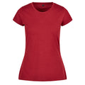 Burgundy - Front - Build Your Brand Womens-Ladies Basic T-Shirt