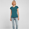 Teal - Back - Build Your Brand Womens-Ladies Basic T-Shirt