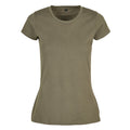 Olive - Front - Build Your Brand Womens-Ladies Basic T-Shirt