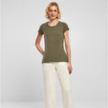 Olive - Back - Build Your Brand Womens-Ladies Basic T-Shirt