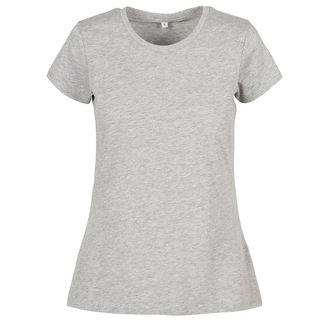 Heather Grey - Front - Build Your Brand Womens-Ladies Basic T-Shirt