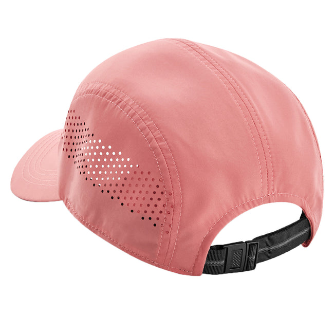 Salmon Pink - Back - Beechfield Technical Running Cap