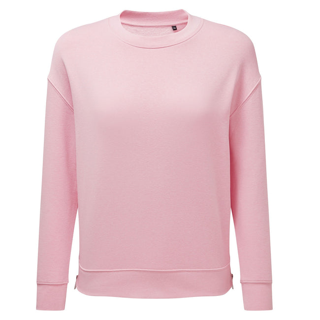 Light Pink - Front - TriDri Womens-Ladies Recycled Zipped Sweatshirt