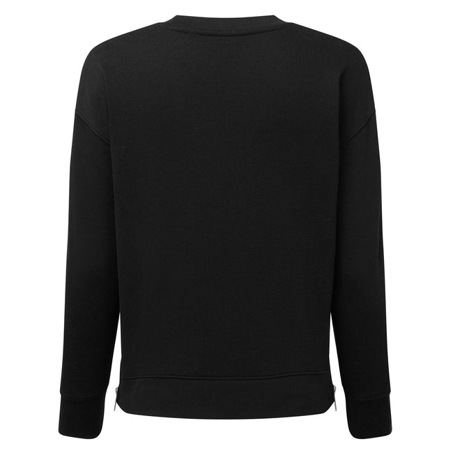 Black - Back - TriDri Womens-Ladies Recycled Zipped Sweatshirt