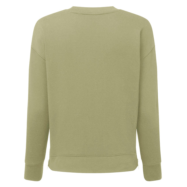 Sage Green - Back - TriDri Womens-Ladies Recycled Zipped Sweatshirt
