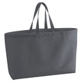 Graphite Grey - Front - Westford Mill Canvas Oversized Tote Bag