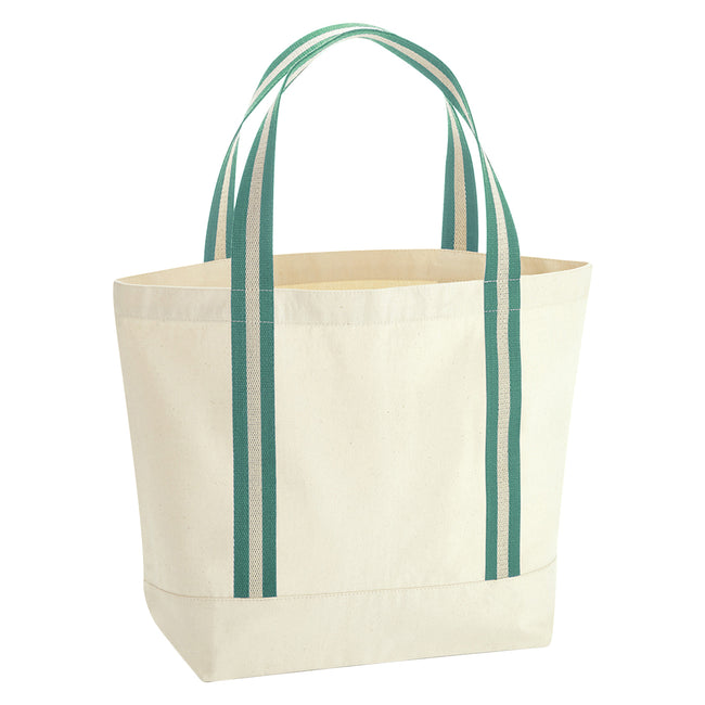 Natural-Sage Green - Front - Westford Mill EarthAware Organic Tote Bag