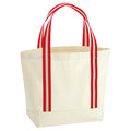 Natural-Classic Red - Front - Westford Mill EarthAware Organic Tote Bag