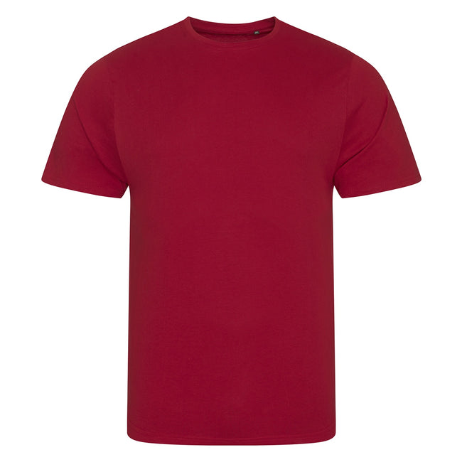 Fire Red - Front - Awdis Mens Cascade Ecologie Organic T-Shirt