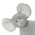 Grey - Back - Mumbles Baby Elephant Head Blanket