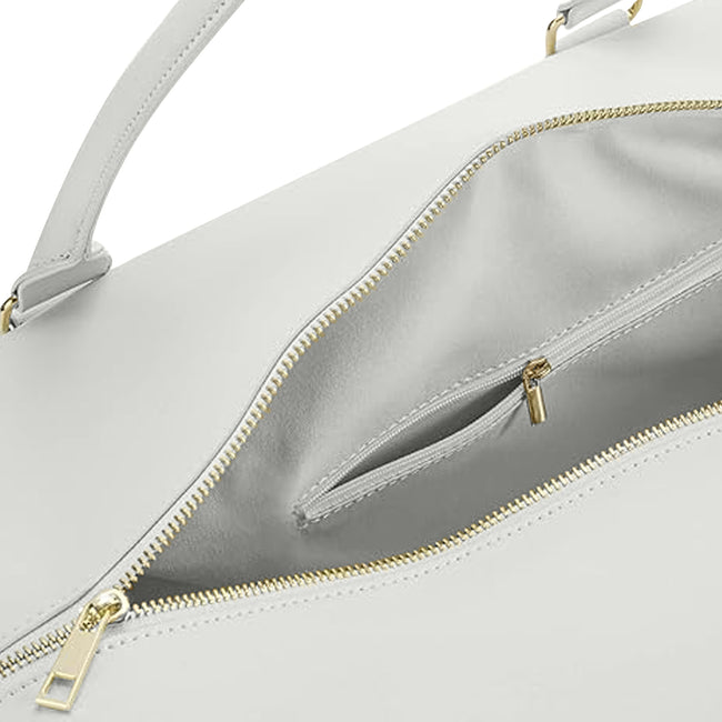 Soft Grey - Back - Bagbase Womens-Ladies Boutique Weekender Holdall