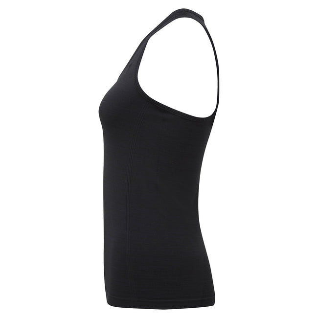 Black - Side - TriDri Womens-Ladies Recycled Seamless 3D Vest