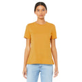 Heather Mustard - Back - Bella + Canvas Womens-Ladies Heather T-Shirt