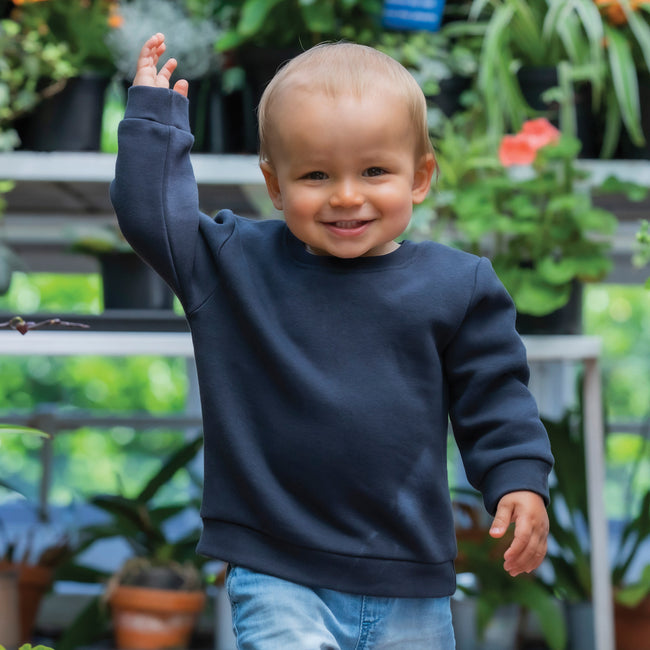 Black - Back - Babybugz Baby Essential Sweatshirt