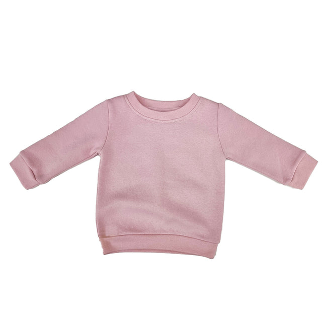 Soft Pink - Front - Babybugz Baby Essential Sweatshirt