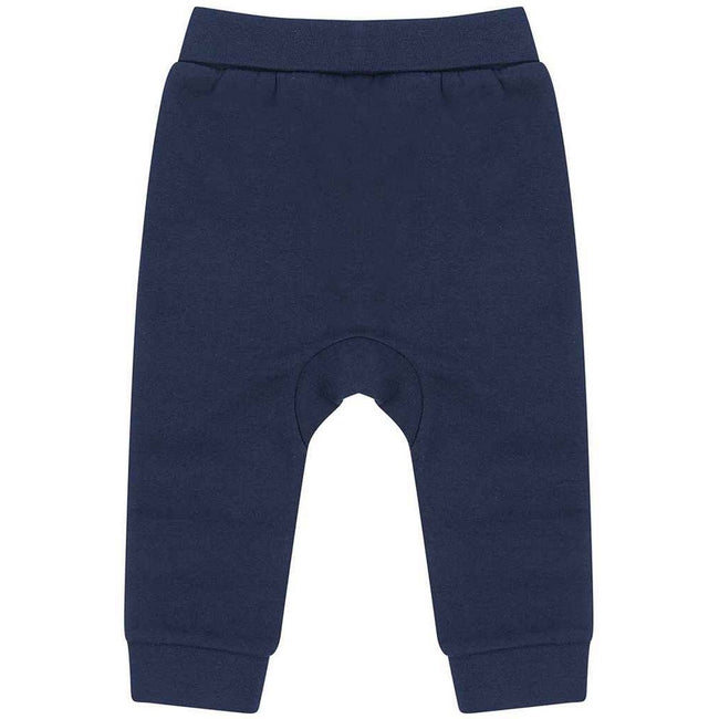 Navy - Back - Larkwood Baby Sustainable Jogging Bottoms
