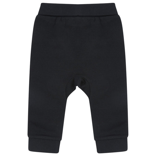 Black - Front - Larkwood Baby Sustainable Jogging Bottoms