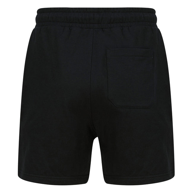Black - Back - Skinni Fit Unisex Adult Fashion Sustainable Sweat Shorts