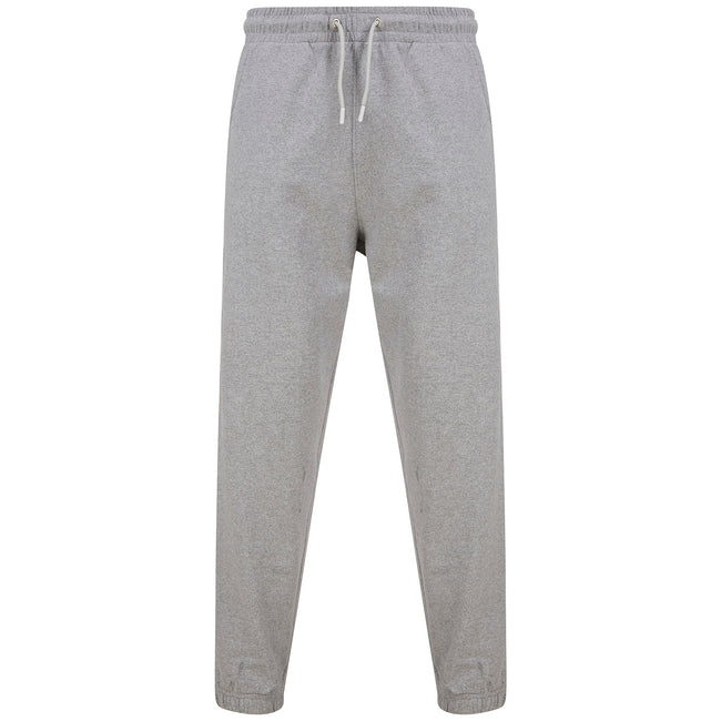 Heather Grey - Front - SF Unisex Adult Fashion Cuffed Jogging Bottoms