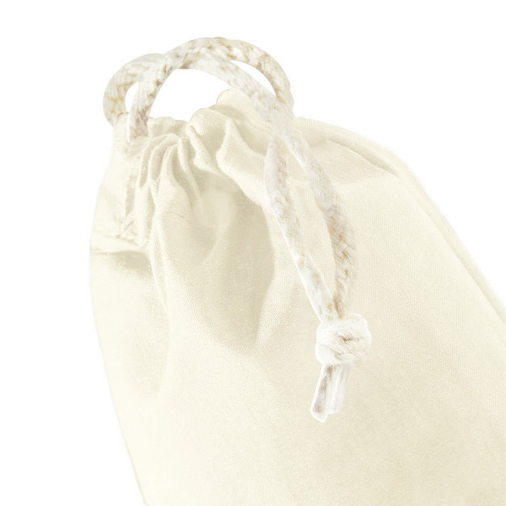 Natural - Back - Westford Mill Recycled Cotton Stuff Bag