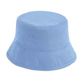 Sky Blue - Front - Beechfield Unisex Adult Organic Cotton Bucket Hat