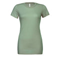 Sage Green - Front - Bella + Canvas Womens-Ladies Jersey Relaxed Fit T-Shirt