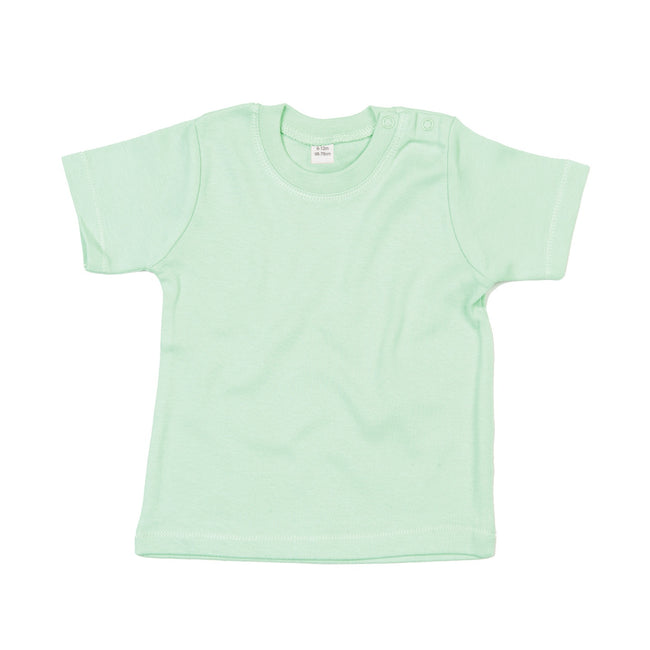 Mint - Front - Babybugz Baby T-Shirt
