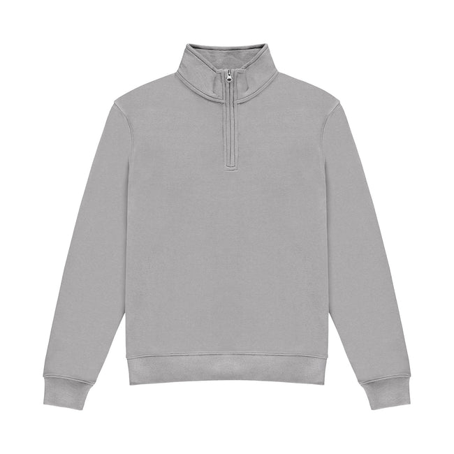 Heather Grey - Front - Kustom Kit Mens Quarter Zip Sweatshirt
