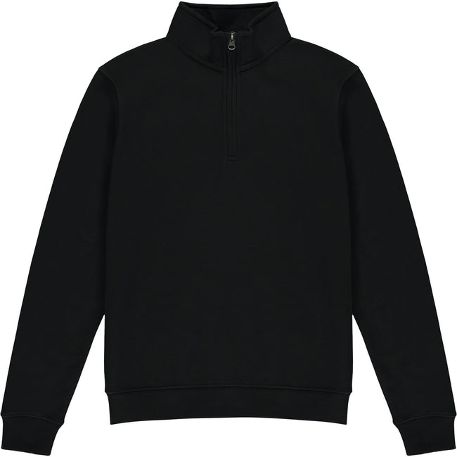 Black - Front - Kustom Kit Mens Quarter Zip Sweatshirt