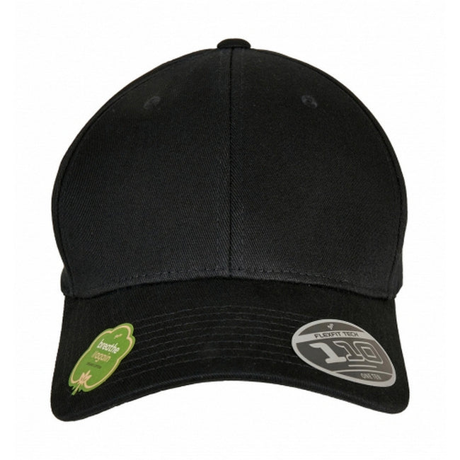 Black - Back - Yupoong Unisex Adult Flexfit 110 Organic Baseball Cap