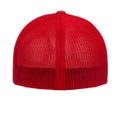 Red - Back - Yupoong Unisex Adult Flexfit Mesh Trucker Cap