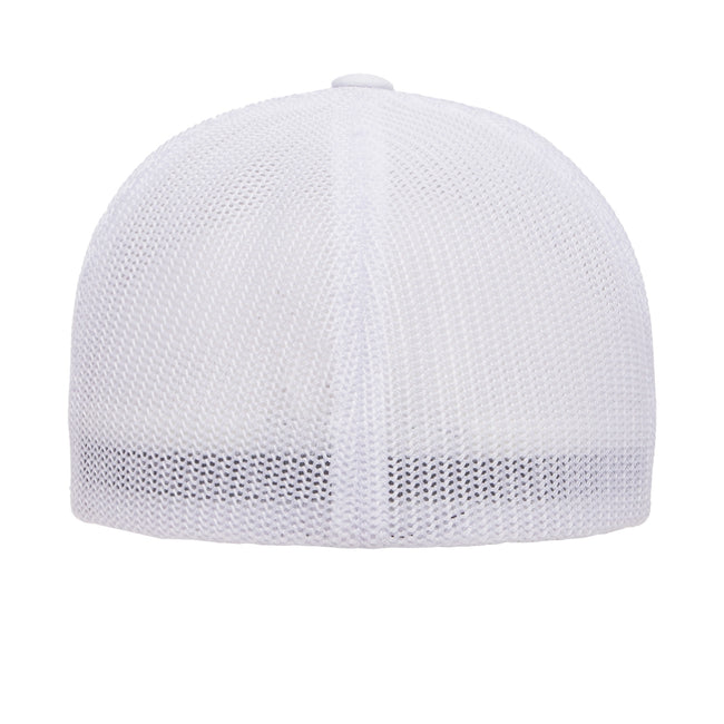 White - Back - Yupoong Unisex Adult Flexfit Mesh Trucker Cap