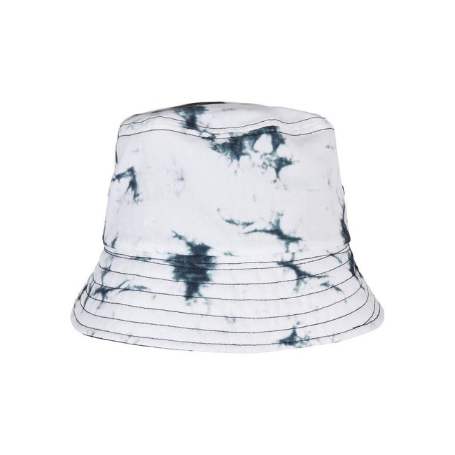 Black-White - Front - Yupoong Unisex Adult Flexfit Batik Dye Reversible Bucket Hat