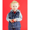 Blue - Side - Larkwood Childrens-Kids Denim Jacket