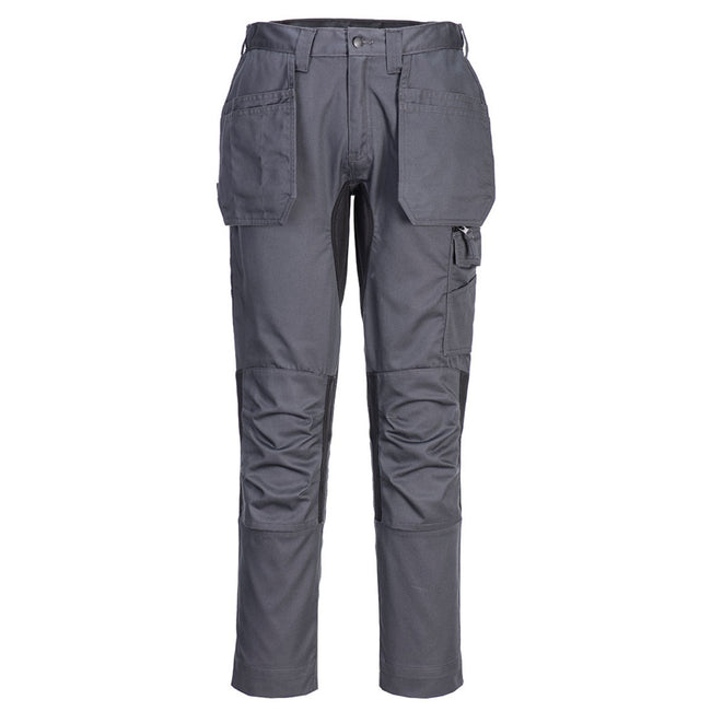 Metal Grey - Front - Portwest Mens WX2 Cargo Trousers