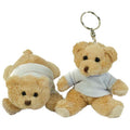 Key Ring (Light Brown) - Back - Mumbles Binx Teddy Bear Fridge Magnet - Key Ring
