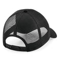 Black - Back - Beechfield Recycled Snapback Cap