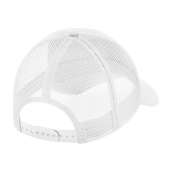 White - Back - Beechfield Recycled Snapback Cap